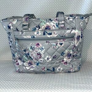 Vera Bradley Work Tote Laptop Bag Performance Twill Park Stripe